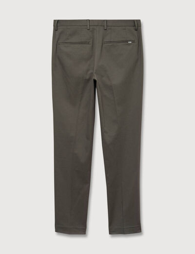 Pantalon chino vert fonc&eacute; homme