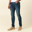 Jeans homme slim effet used denim brut homme
