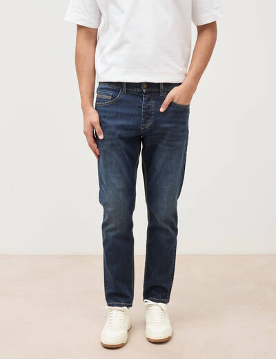 Jeans straight longueur 30 denim brut homme