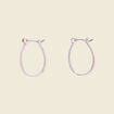 Boucles d'oreilles cr&eacute;oles couleur argent femme
