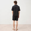 Bermuda coupe droite noir homme