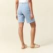Bermuda droit en jean denim stone femme