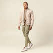 Pantalon battle bas resserré vert kaki homme