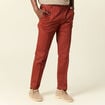 Pantalon chino marron cognac homme