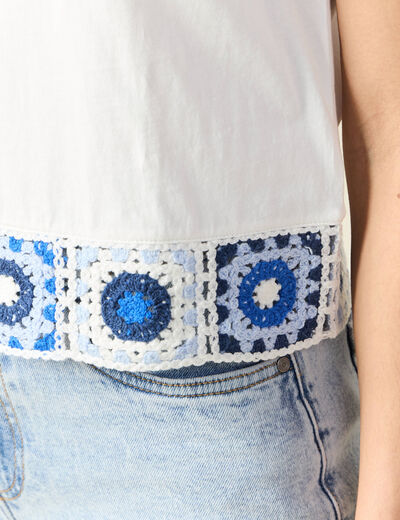 T-shirt éco-responsable blanc femme