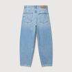 Jeans large longueur 32 en coton denim bleach homme