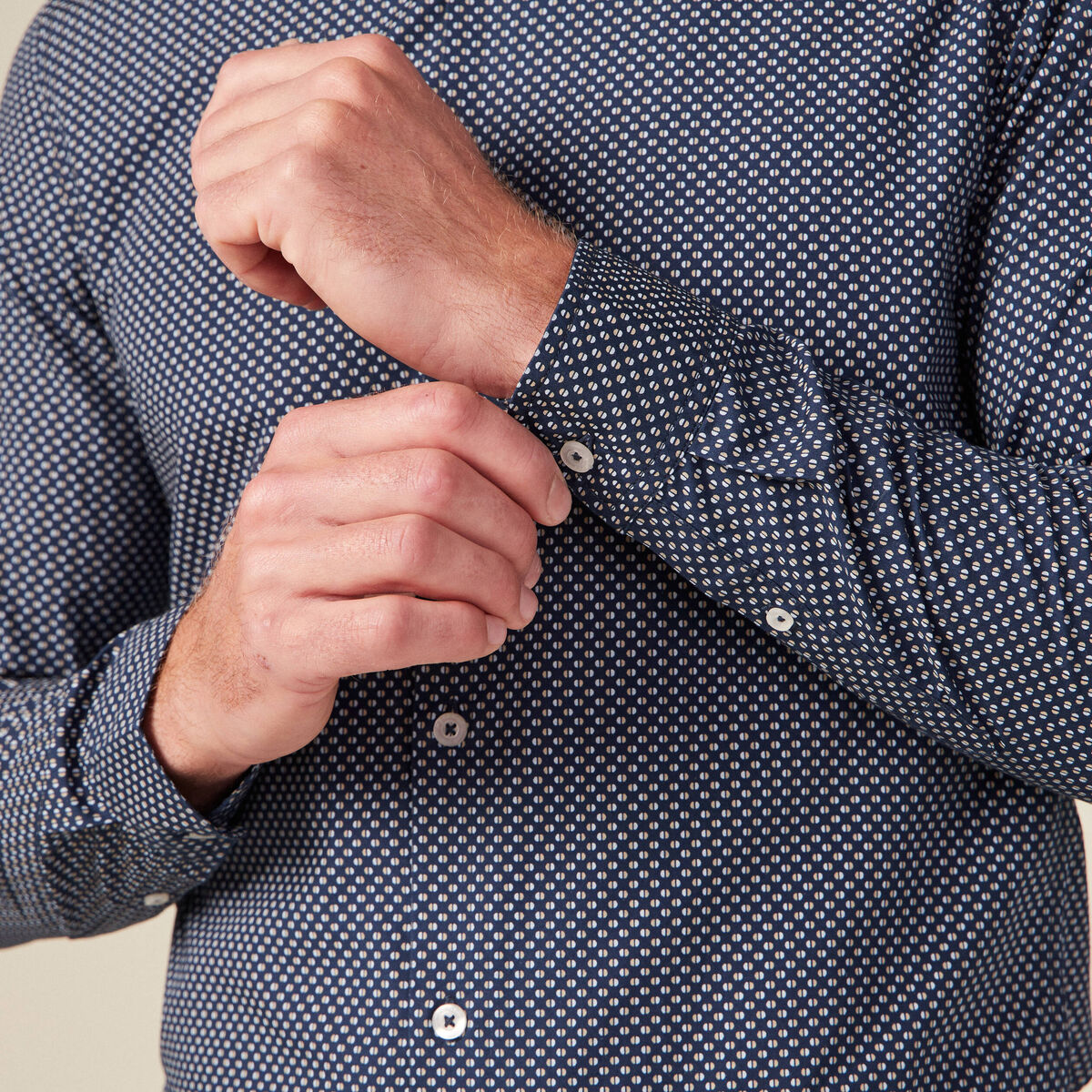 Chemise bleu marine homme