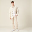 Jeans slim beige homme