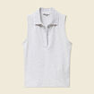 Polo sans manches gris femme