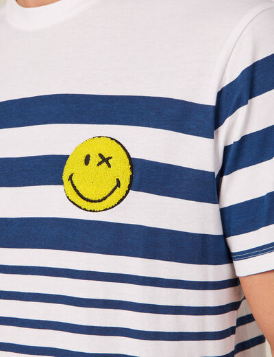 T-shirt SmileyWorld ecru homme