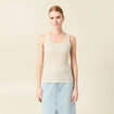 Débardeur sans manches beige femme