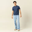 T-shirt manches courtes bleu marine homme