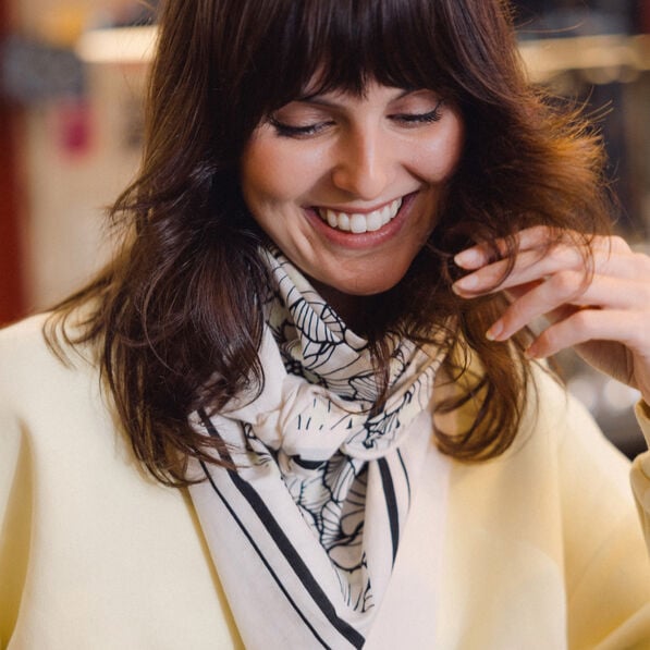foulard ecru femme Foulard ecru femme