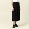 Jupe longue évasée noir femme