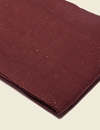 Foulard bordeaux femme