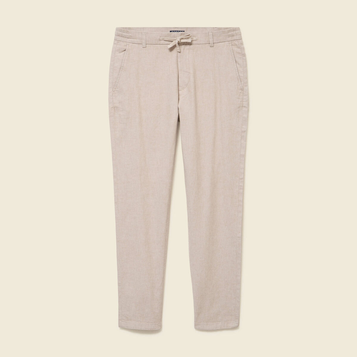 Chino coupe droite longueur 32 beige homme
