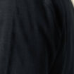 Polo cintr&eacute; manches longues en coton noir homme