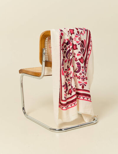 Écharpe multicolore femme