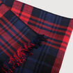 Foulard &agrave; carreaux rouge femme