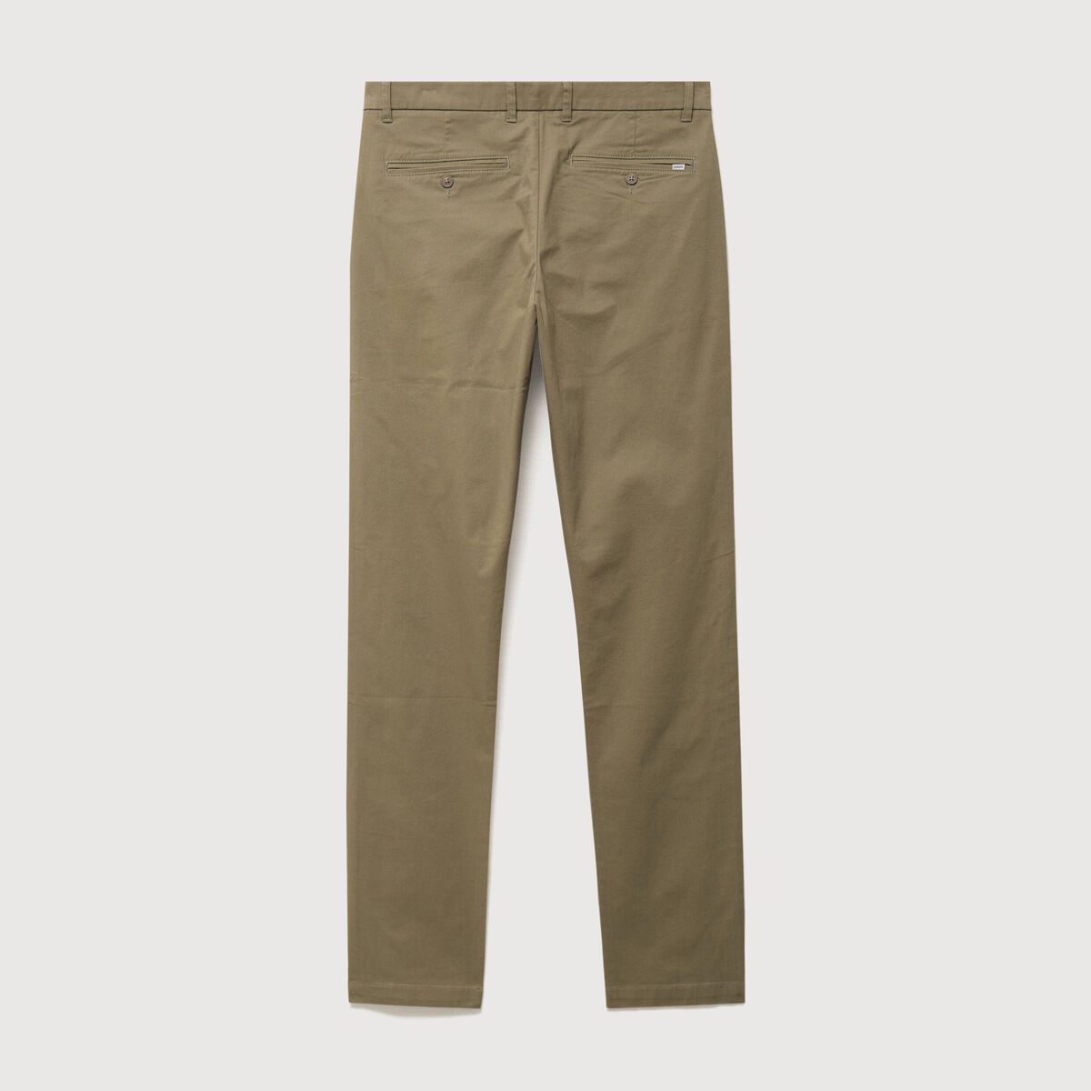 Pantalon chino slim vert kaki homme