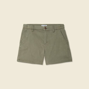 Short chino éco-responsable vert kaki femme