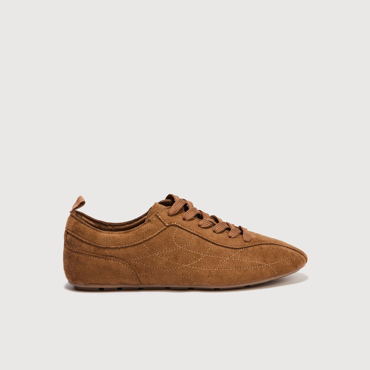 Basket &agrave; semelle fine marron femme