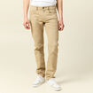 Jeans éco-responsable straight denim beige homme