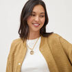 Collier avec cha&icirc;ne couleur or femme