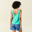 Débardeur sans manches vert turquoise femme