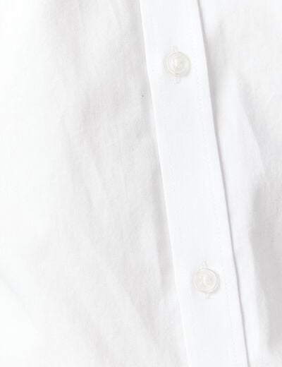 Chemise manches longues blanc homme