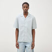 Chemise boyfriend manches courtes vert clair homme