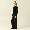 Gilet manches longues noir femme