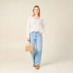 Pull éco-responsable ecru femme