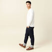 T-shirt manches longues ecru homme