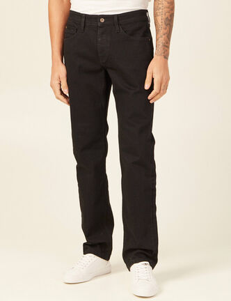 Jeans regular longueur 34 denim noir homme