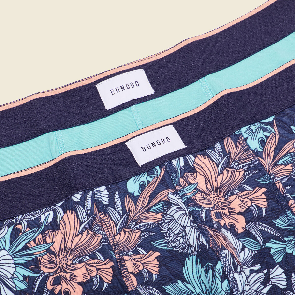 Lot 2 boxers bleu turquoise homme