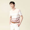 T-shirt manches courtes rose pastel homme