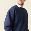 Sweat manches longues bleu marine homme