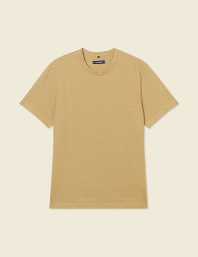 T-shirt manches courtes beige homme