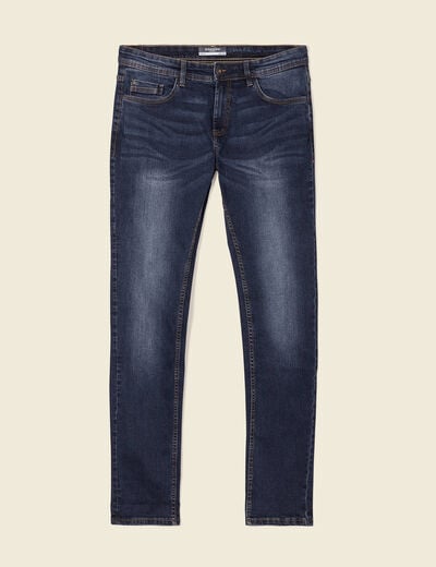 Jeans slim éco-respnsable denim brut homme