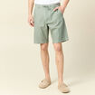 Bermuda droit vert olive homme