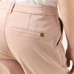 Pantalon chino cigarette rose clair femme