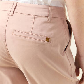pantalon chino cigarette rose clair femme Pantalon chino cigarette rose clair femme