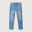 Jeans slim longueur 32 denim bleach homme