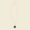 Collier avec pendentif noir femme
