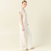 Chemise manches courtes creme femme