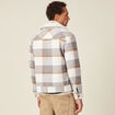 Blouson droit court &agrave; manches longues ecru homme
