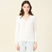 Gilet éco-responsable ecru femme