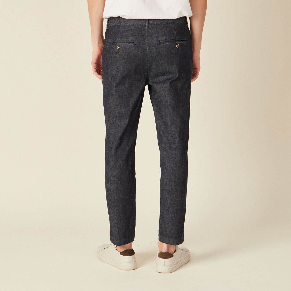 Jeans straight chino denim brut clean homme