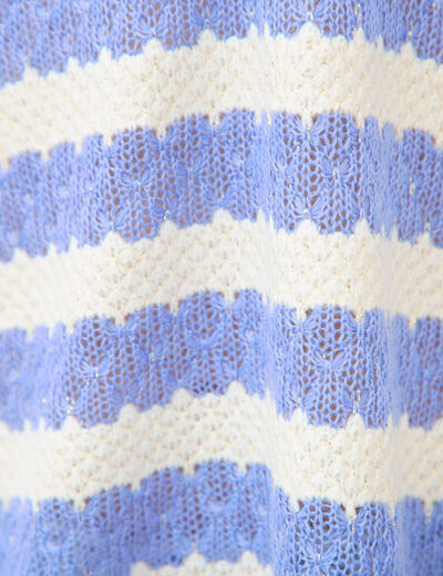 T-shirt manches courtes bleu ciel femme